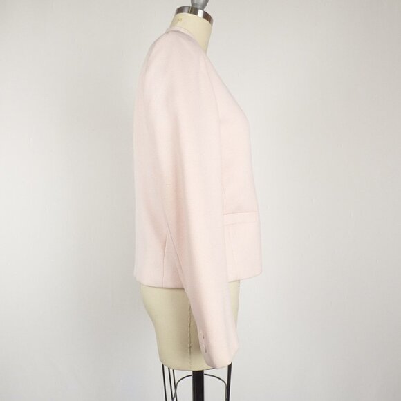 Vintage Happy Legs Double Breasted Blazer Jacket Pink M/L Retro Work Preppy - Picture 2 of 10